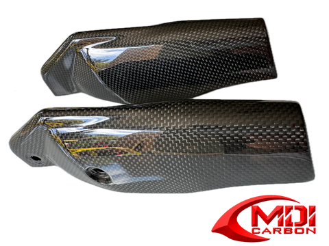 Ducati Carbon Fiber Hypermotard 1100 1100 S 2007 2008 Fork Leg Guards_2