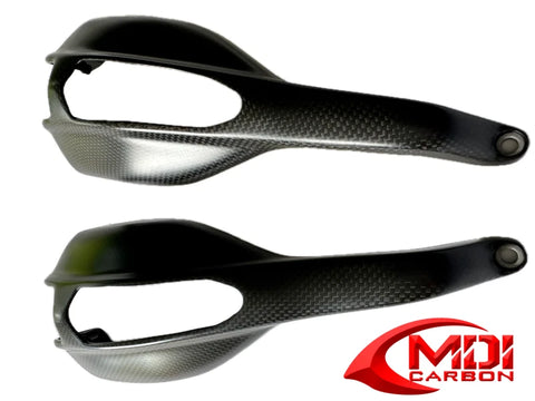Ducati Hypermotard 796 1100 100% Carbon Fiber Hand Guard Handlebar Cover Handle MDIcarbonfiber