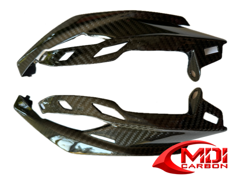 2014+ Kawasaki Z1000 Carbon Fiber Motorcycle Front Headlight Side Fairing Cover