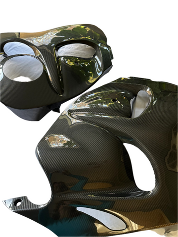 Suzuki Carbon Fiber Hayabusa GSX 1300R Mid Side Fairing Set 2008 2013