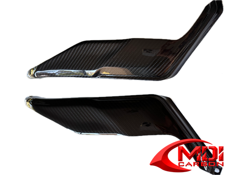 Triumph Carbon Fiber Daytona 675/R 2013 2017 Under Tank Covers Gas Side Trims