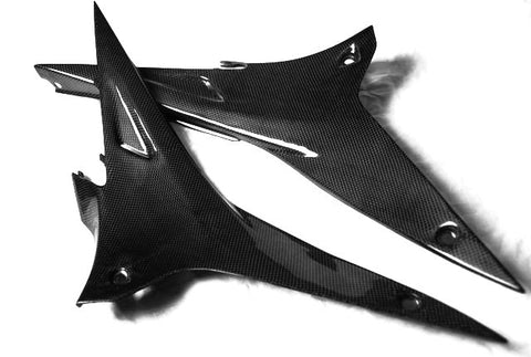 Aprilia Carbon Fiber RSV4 RSV Tuono Tank Side Panels 2009 2010 2011 2012 2013  - MDI CarbonFiber