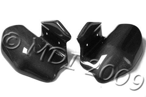 Ducati Carbon Fiber Monster Exhaust Guards  - MDI CarbonFiber - 1