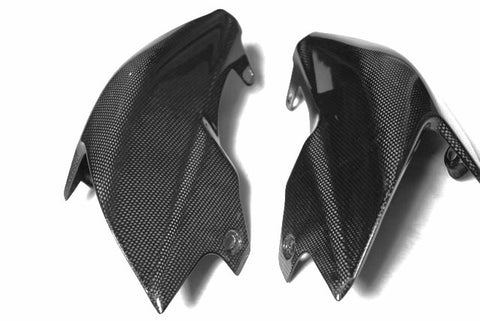 Ducati Carbon Fiber Hypermotard 1100 1100S Side Underseat Fairings  - MDI CarbonFiber - 1