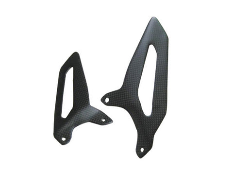 Ducati Carbon Fiber Panigale 899 1199 Heel Plates Plain / Matte - MDI CarbonFiber