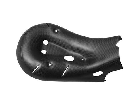 Ducati Carbon Fiber Panigale 899 1199 Exhaust Cover with Heat Foil Plain / Matte - MDI CarbonFiber