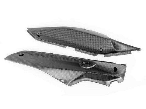 Ducati Carbon Fiber New Hypermotard Rear Lower Panels Plain / Matte - MDI CarbonFiber