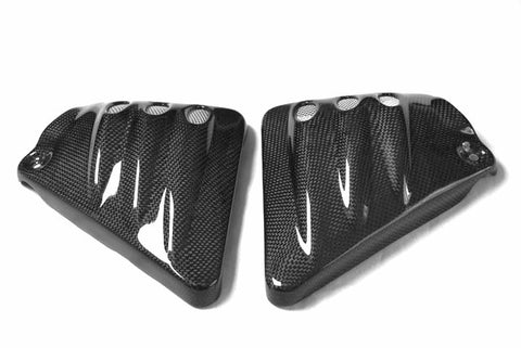 Harley Davidson Carbon Fiber V Rod Side Covers Vented Fits V Rod models VRSCA, VRSCB, VRSCD and VRSCR  - MDI CarbonFiber - 1