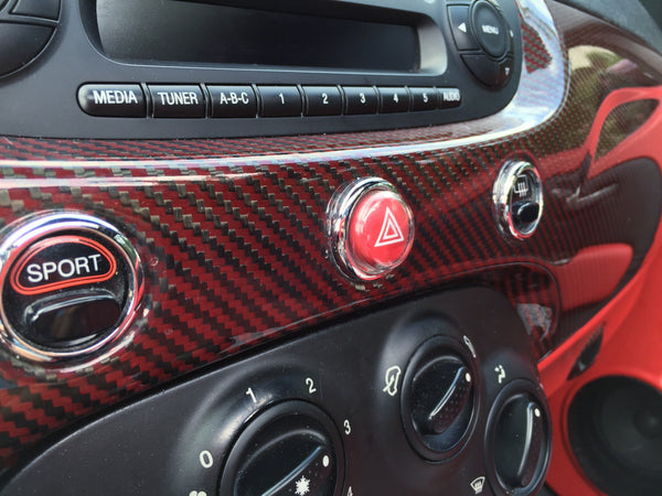 【KOSHI】Abarth Fiat 500 カーボンダッシュパネル RHD MDI: Fiat 500 Abarth Carbon Fiber Dash Panel Right | MDI CarbonFiber