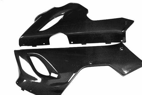 Kawasaki Carbon Fiber Ninja ZX 6R 636 Lower Side Fairing Set Fits 2005 2006  - MDI CarbonFiber - 1