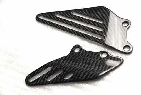 Kawasaki Carbon Fiber ZZR1400_ZX14 Heel Plates Guards Fits 2006 2012  - MDI CarbonFiber - 1