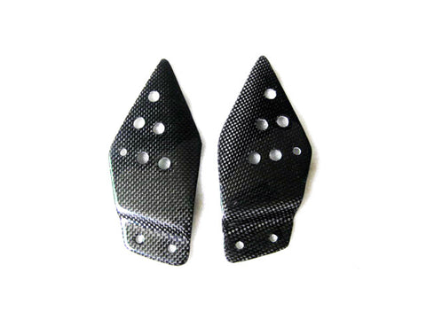 Kawasaki Carbon Fiber Z 750 1000 2007 2009 Heel Guards  - MDI CarbonFiber
