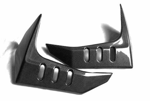 Kawasaki Carbon Fiber Z1000 Radiator Covers Fits 2003 2006  - MDI CarbonFiber - 1