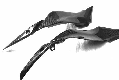 Kawasaki Carbon Fiber Ninja ZX6R 636 Undertank Covers Fits 2009 2011  - MDI CarbonFiber - 1