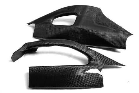 Suzuki Carbon Fiber GSX Swingarm Cover Set R1000 2005 2006 Plain / Matte - MDI CarbonFiber - 1