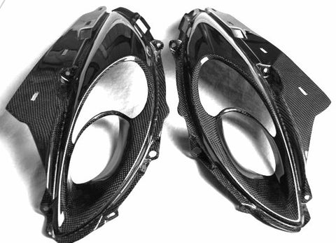 Suzuki Carbon Fiber Hayabusa GSX 1300R Upper Front Fairing Air Ducts 2008 2013  - MDI CarbonFiber - 1