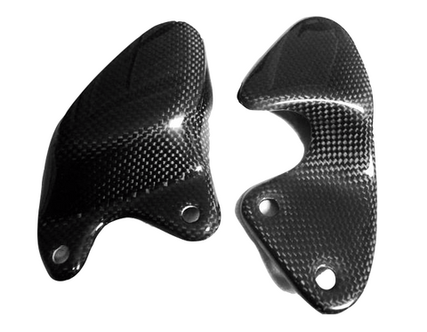 Aprilia Carbon Fiber RS125GS Heel Guards 1993 1994 1995 1996 1997 1998 1999 2000 - MDI CarbonFiber