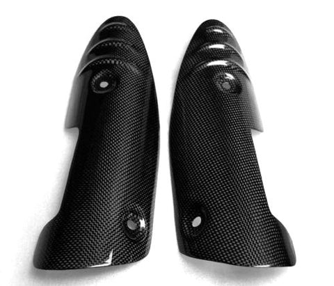 Triumph Carbon Fiber Sprint ST 1050 Heat Shield Guards Set Fits 2005 2009  - MDI CarbonFiber - 1