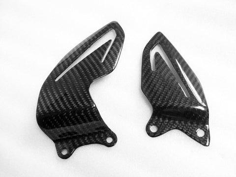 Triumph Carbon Fiber Daytona 675 2013 Heel Plates - MDI CarbonFiber