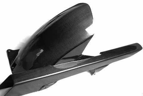 Yamaha Carbon Fiber TDM 900 Rear Fender with Chain Guard 2001 2008  - MDI CarbonFiber - 1