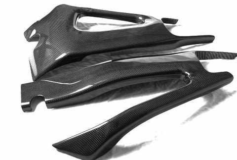 Yamaha Carbon Fiber R1 Swingarm Cover Set 2007 2008  - MDI CarbonFiber - 1