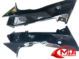 100% Carbon Fiber 2009-2014 BMW S1000RR Upper Side Fairings Badge Holders Infill_2