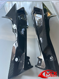 100% Carbon Fiber 2009-2014 BMW S1000RR Upper Side Fairings Badge Holders Infill_3
