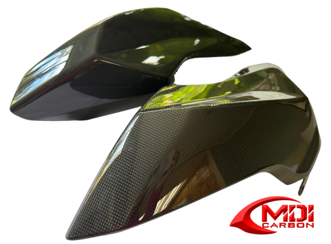 100% Carbon Fiber Ducati Hypermotard 950 2019-2020 Tank Side Covers Panel Fairing