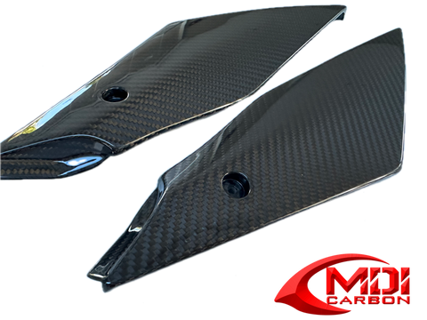 100% REAL Carbon Fiber Tank Side Panel for Yamaha 2020-2025 YZF R