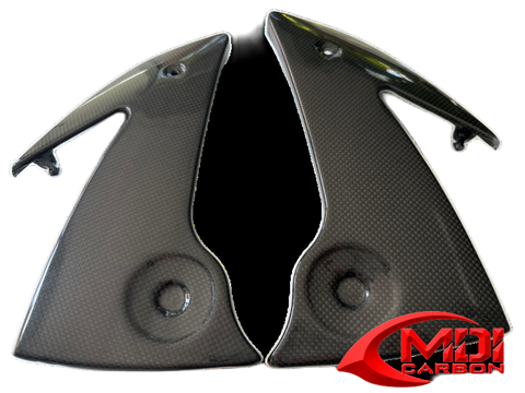 100% REAL Carbon Fiber Kawasaki ER6F 2006 2008 Side Frame Covers Panels