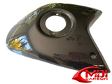 2007-2012 Ducati Hypermotard 796 1100 100% Carbon Fiber Tank Cover Pad Center