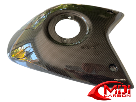 2007-2012 Ducati Hypermotard 796 1100 100% Carbon Fiber Tank Cover Pad Center4