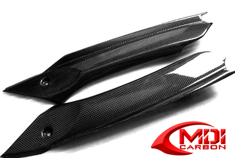 2009-2012 Triumph Daytona 675 Cockpit Dash Infill Panels - 100% Carbon Fiber