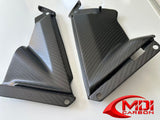 2009-2015 Aprilia RSV4 Carbon Fiber Lower Side Puller Cover Panel Fairing Cowl_2