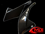 2010-2013 Yamaha FZ8 Headlight Side Panels - 100% Carbon Fiber