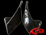 2010-2013 Yamaha FZ8 Headlight Side Panels - 100% Carbon Fiber