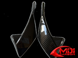 2010-2013 Yamaha FZ8 Headlight Side Panels - 100% Carbon Fiber