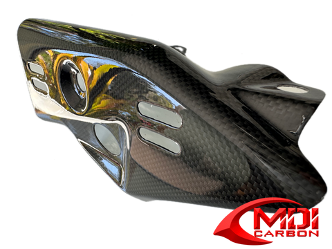 2011-2015 Ninja ZX-10R Carbon Fiber Exhaust Muffler Pipe Heat Shield Cover Cowl