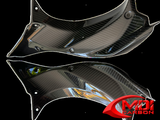 2018-2021 Ninja H2 SX/SE+ Carbon Fiber Upper Inner Side Dash Covers Fairing Cowl