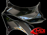 2018-2021 Ninja H2 SX/SE+ Carbon Fiber Upper Inner Side Dash Covers Fairing Cowl