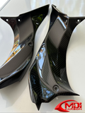 2018-2021 Ninja H2 SX/SE+ Carbon Fiber Upper Inner Side Dash Covers Fairing Cowl