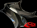 2018-2021 Ninja H2 SX/SE+ Carbon Fiber Upper Inner Side Dash Covers Fairing Cowl