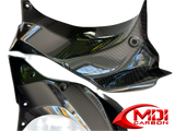 2018-2021 Ninja H2 SX/SE+ Carbon Fiber Upper Inner Side Dash Covers Fairing Cowl_4