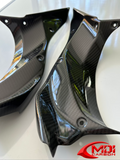 2018-2021 Ninja H2 SX/SE+ Carbon Fiber Upper Inner Side Dash Covers Fairing Cowl_5