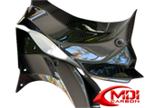 2018-2021 Ninja H2 SX/SE+ Carbon Fiber Upper Inner Side Dash Covers Fairing Cowl_6