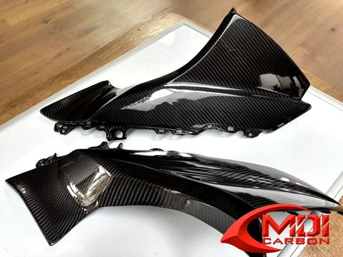 2017-2026 Suzuki GSX-R1000 R RZ REAL Carbon Fiber Upper Side Panel Fairing Twill