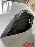 100% Carbon fiber Exhaust Heat Shield Cover Kawasaki NINJA Z H2 SX 2022 - 2024