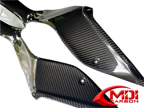 100% Carbon Fiber 2018-2025 Ninja H2 SX/SE+ Gas Tank Lower Side Fairing Kawasaki