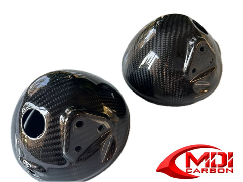2020-2022 Triumph Rocket III Headlight Cowls 100% Carbon Fiber Housing Surround