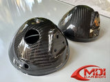 2020-2022 Triumph Rocket III Headlight Cowls 100% Carbon Fiber Housing Surround